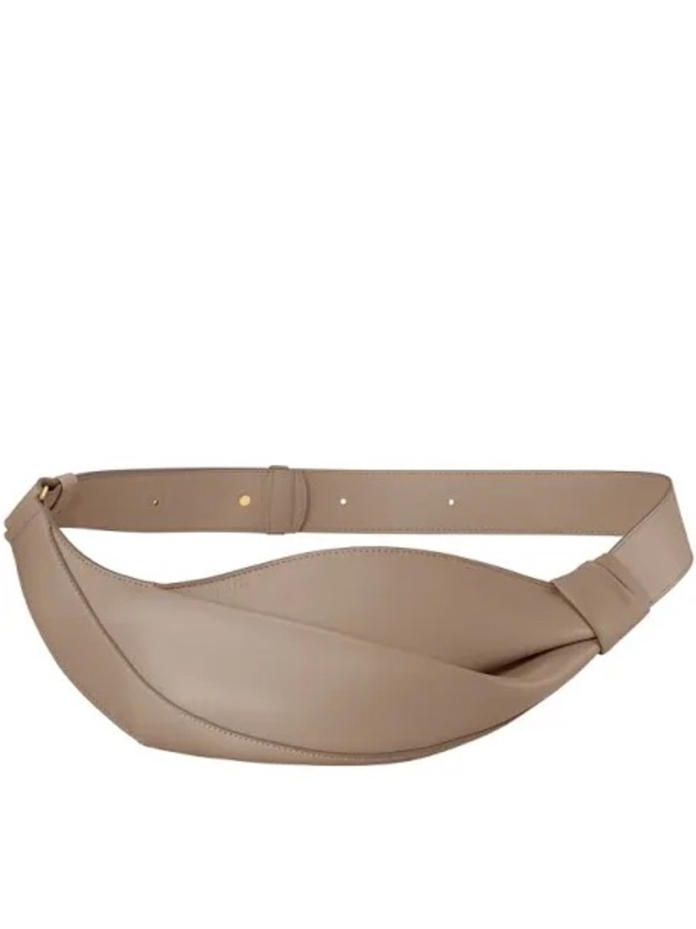 Polène Neyu Crossbody Bag Taupe Nappa Leather Adjustable Strap